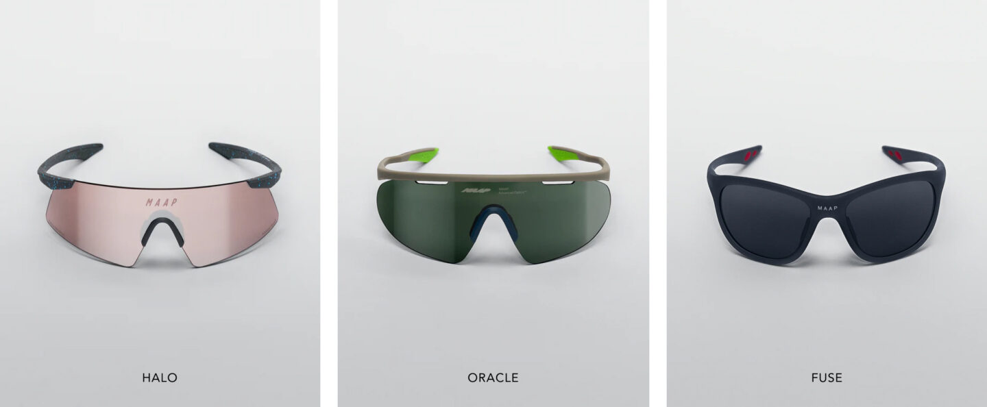 Maap eyewear on the bike collection